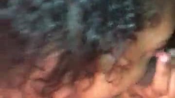 Lightskinned bitch sucking my dick